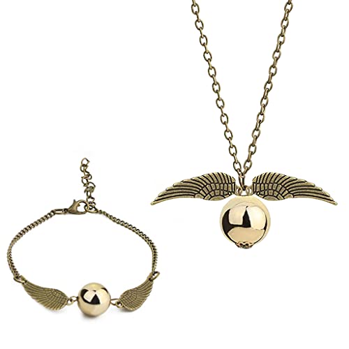 ZIBUYU® Harry Potter Accessories for Girls Pendant & Bracelets Golden Snitch charm bracelets for teens girls Themed Friendship Necklace Jewelry Women Charm Bracelet for fans Merchandise Children's day ZIBUYU® Harry Potter Accessories for Girls Pendant & Bracelets Golden Snitch charm bracelets for teens girls Themed Friendship Necklace Jewelry Women Charm Bracelet for fans Merchandise Children's day